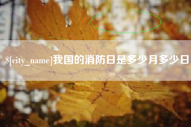 邵阳县我国的消防日是多少月多少日