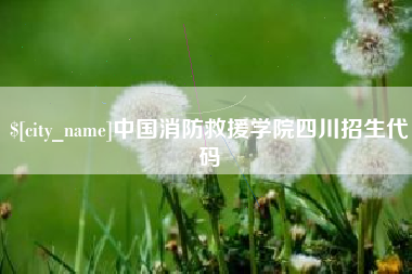邵阳县中国消防救援学院四川招生代码