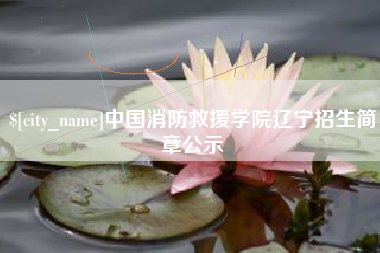 邵阳县中国消防救援学院辽宁招生简章公示