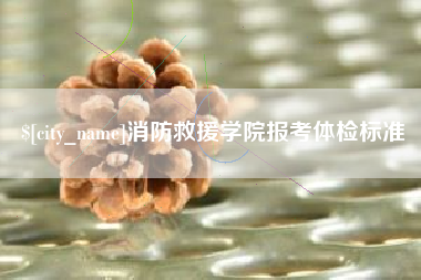 邵阳县消防救援学院报考体检标准