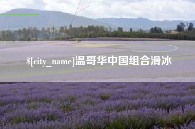 邵阳县温哥华中国组合滑冰