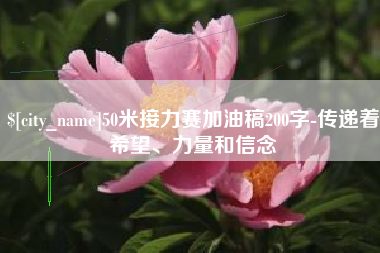 邵阳县50米接力赛加油稿200字-传递着希望、力量和信念