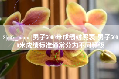 邵阳县男子5000米成绩对照表-男子5000米成绩标准通常分为不同等级
