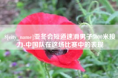 邵阳县亚冬会短道速滑男子5000米接力-中国队在这场比赛中的表现