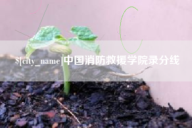 邵阳县中国消防救援学院录分线