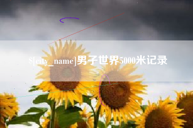 邵阳县男子世界5000米记录