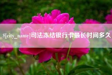 邵阳县司法冻结银行卡最长时间多久