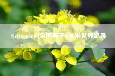 邵阳县全国男子5000米世界纪录