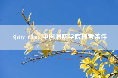 邵阳县中国消防学院报考条件