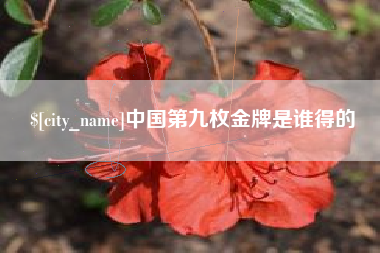 邵阳县中国第九枚金牌是谁得的