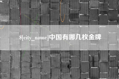 邵阳县中国有哪几枚金牌