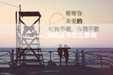 邵阳县消防证书怎么查询