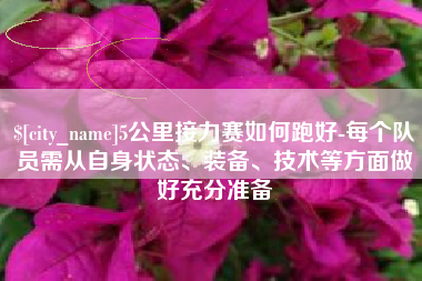 邵阳县5公里接力赛如何跑好-每个队员需从自身状态、装备、技术等方面做好充分准备