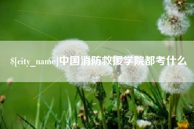 邵阳县中国消防救援学院都考什么