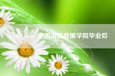 邵阳县中国消防救援学院毕业后