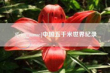 邵阳县中国五千米世界纪录