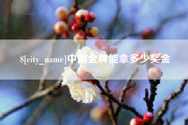 邵阳县中国金牌能拿多少奖金