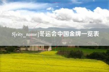 邵阳县冬运会中国金牌一览表