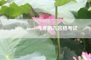 邵阳县今年的九宫格考试
