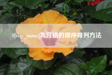 邵阳县九宫格的顺序排列方法