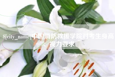 邵阳县中国消防救援学院对考生身高、视力要求