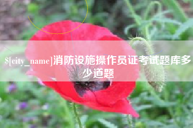 邵阳县消防设施操作员证考试题库多少道题