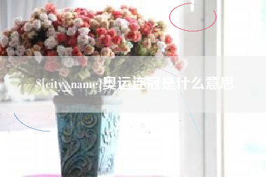 邵阳县奥运连冠是什么意思